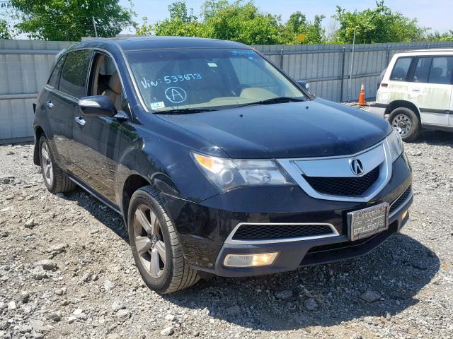 2HNYD2H27AH533673 - 2010 ACURA MDX BLACK photo 1