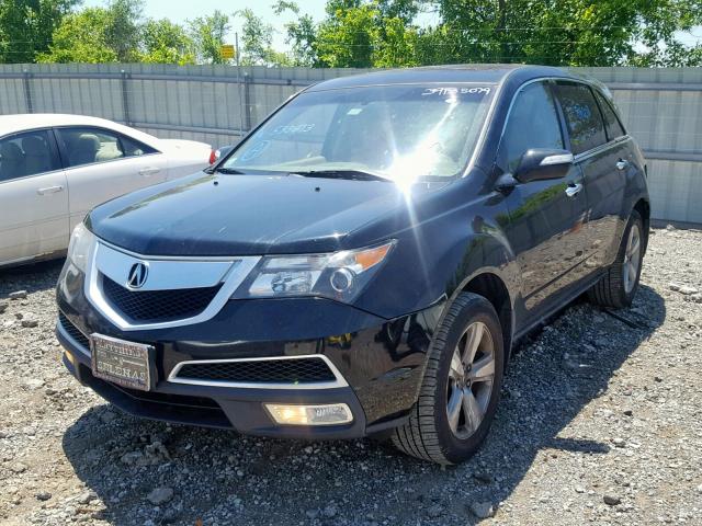 2HNYD2H27AH533673 - 2010 ACURA MDX BLACK photo 2