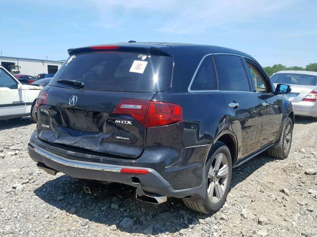 2HNYD2H27AH533673 - 2010 ACURA MDX BLACK photo 4