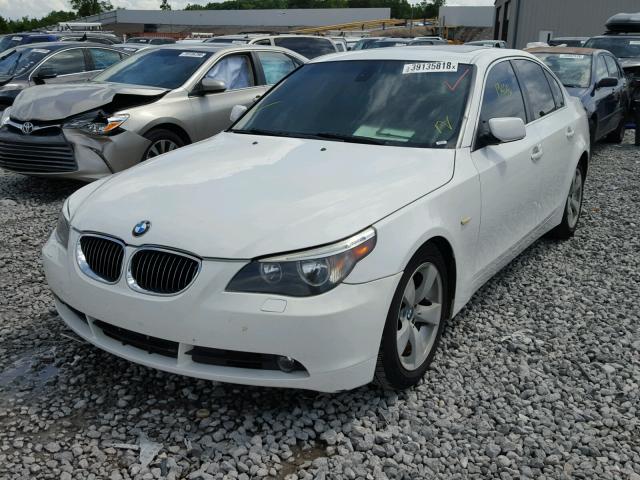 WBANE53507CW60637 - 2007 BMW 525 I WHITE photo 2