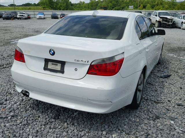 WBANE53507CW60637 - 2007 BMW 525 I WHITE photo 4