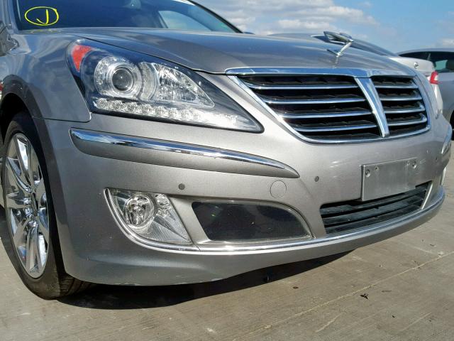 KMHGH4JH4CU050461 - 2012 HYUNDAI EQUUS SIGN GRAY photo 9