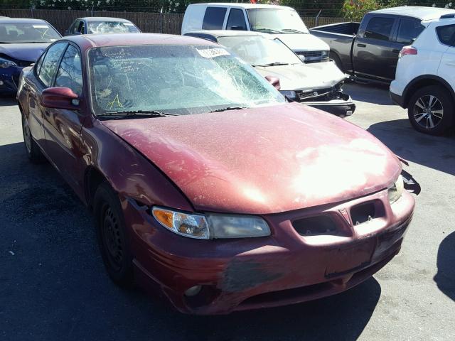 1G2WK52J71F220472 - 2001 PONTIAC GRAND PRIX RED photo 1