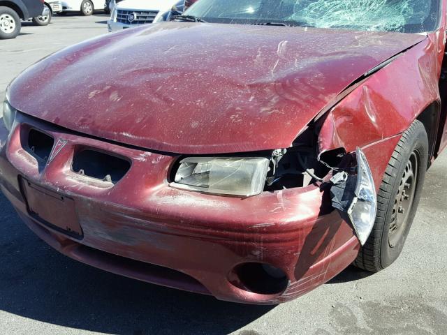 1G2WK52J71F220472 - 2001 PONTIAC GRAND PRIX RED photo 10