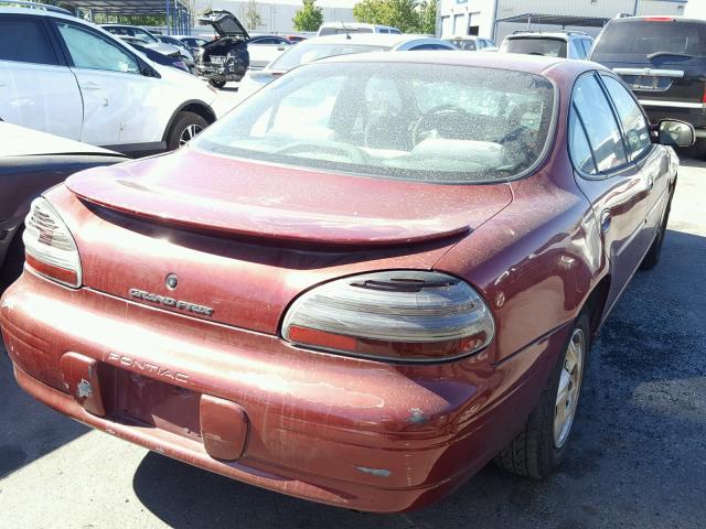 1G2WK52J71F220472 - 2001 PONTIAC GRAND PRIX RED photo 4