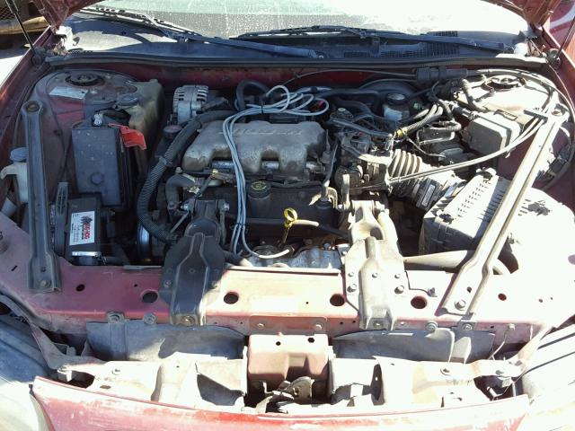 1G2WK52J71F220472 - 2001 PONTIAC GRAND PRIX RED photo 7