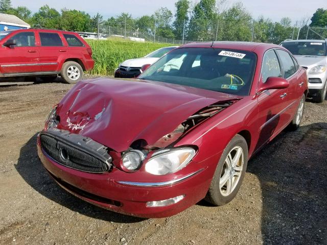 2G4WE567551216866 - 2005 BUICK LACROSSE C RED photo 2