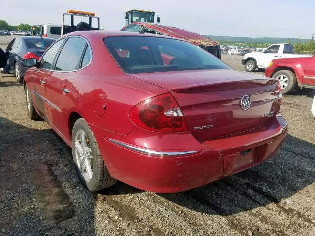 2G4WE567551216866 - 2005 BUICK LACROSSE C RED photo 3