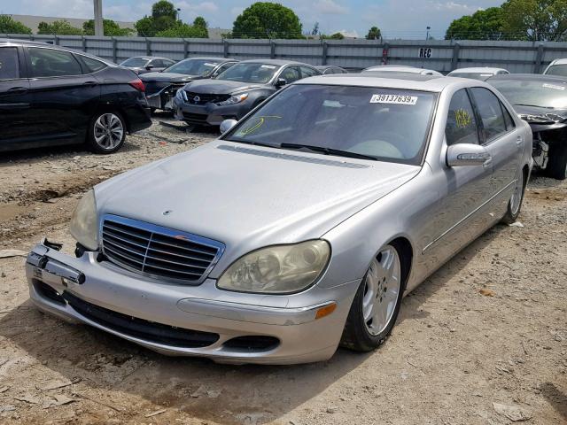 WDBNG75J73A376414 - 2003 MERCEDES-BENZ S 500 SILVER photo 2