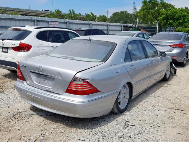 WDBNG75J73A376414 - 2003 MERCEDES-BENZ S 500 SILVER photo 4