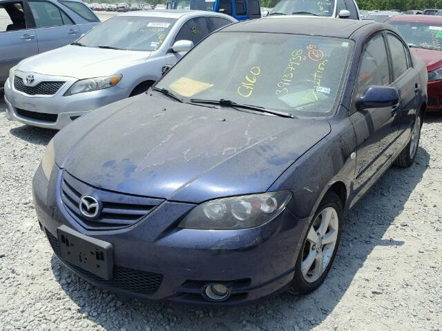 JM1BK323451257904 - 2005 MAZDA 3 S BLUE photo 2