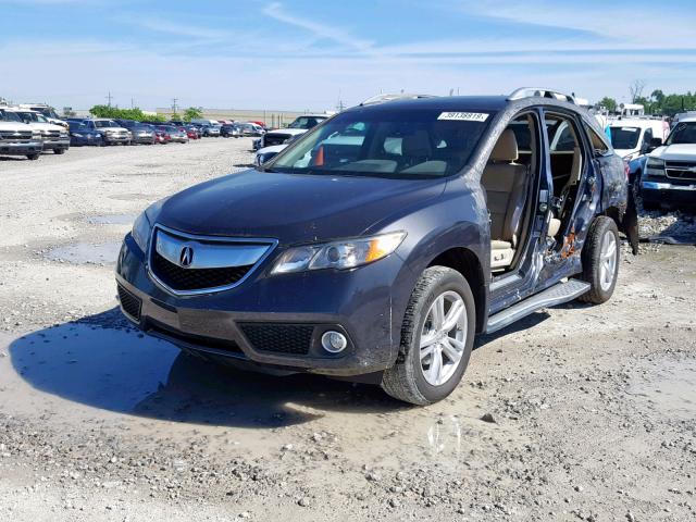 5J8TB3H52FL000289 - 2015 ACURA RDX TECHNO GRAY photo 2