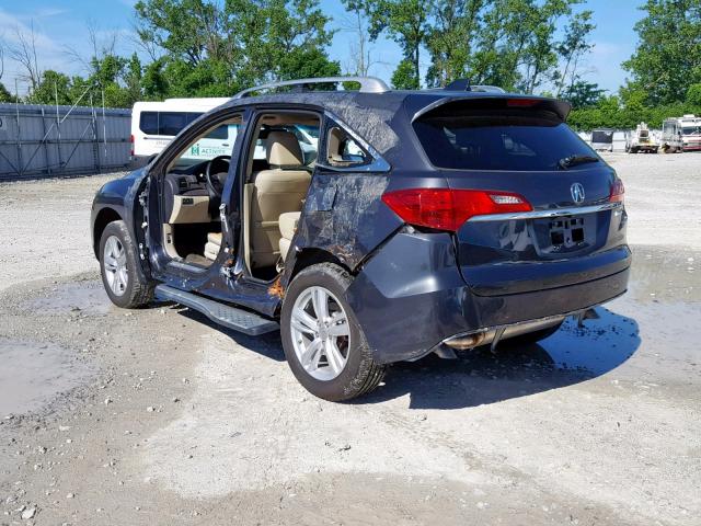 5J8TB3H52FL000289 - 2015 ACURA RDX TECHNO GRAY photo 3