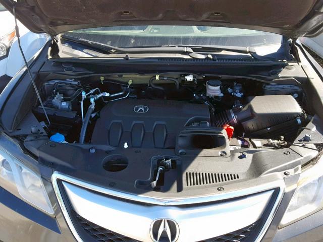 5J8TB3H52FL000289 - 2015 ACURA RDX TECHNO GRAY photo 7