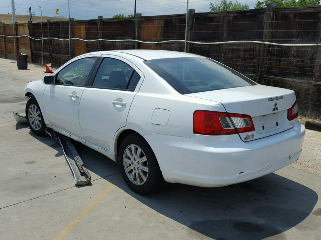 4A32B2FF2AE015336 - 2010 MITSUBISHI GALANT FE WHITE photo 3