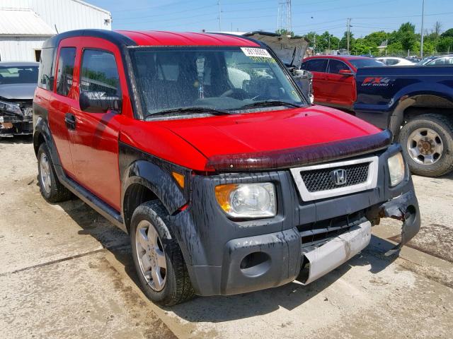 5J6YH28665L027297 - 2005 HONDA ELEMENT EX RED photo 1