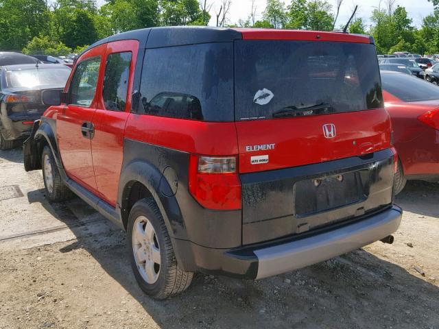 5J6YH28665L027297 - 2005 HONDA ELEMENT EX RED photo 3