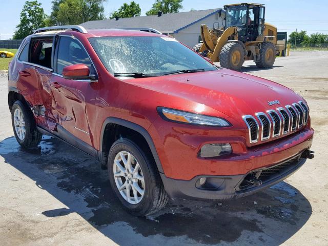 1C4PJMCSXEW122157 - 2014 JEEP CHEROKEE L MAROON photo 1