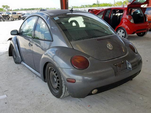 3VWCP21C72M412264 - 2002 VOLKSWAGEN NEW BEETLE გრაფიტი ფოტო 3