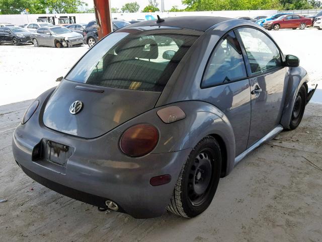 3VWCP21C72M412264 - 2002 VOLKSWAGEN NEW BEETLE გრაფიტი ფოტო 4