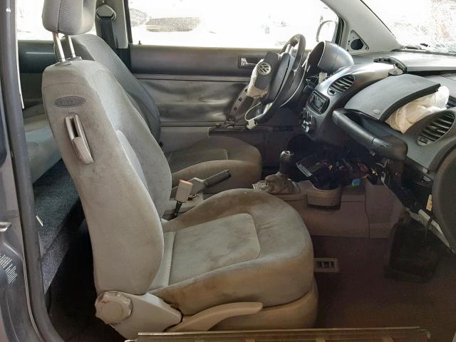 3VWCP21C72M412264 - 2002 VOLKSWAGEN NEW BEETLE გრაფიტი ფოტო 5