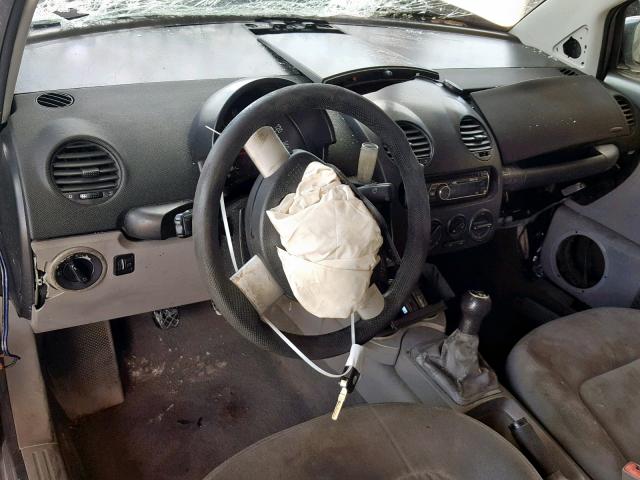 3VWCP21C72M412264 - 2002 VOLKSWAGEN NEW BEETLE გრაფიტი ფოტო 9