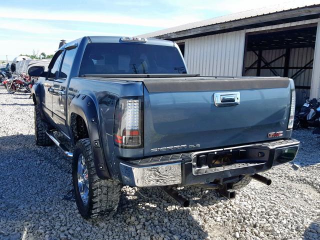 2GTEK13M271527105 - 2007 GMC NEW SIERRA BLUE photo 3