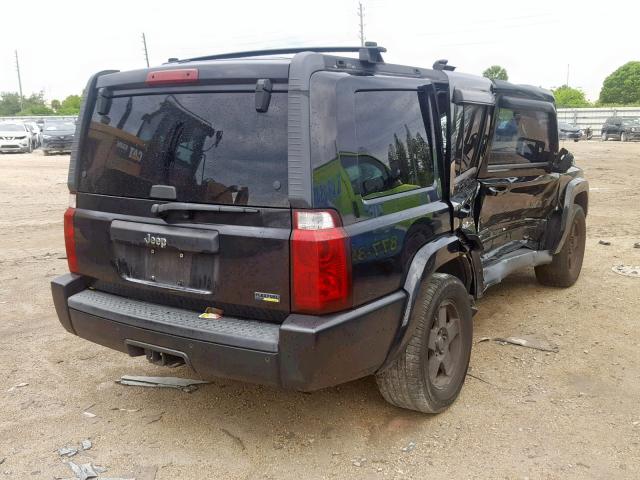 1J8HH48P77C502011 - 2007 JEEP COMMANDER BLACK photo 4