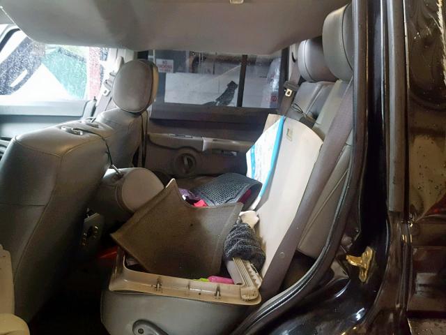 1J8HH48P77C502011 - 2007 JEEP COMMANDER BLACK photo 6