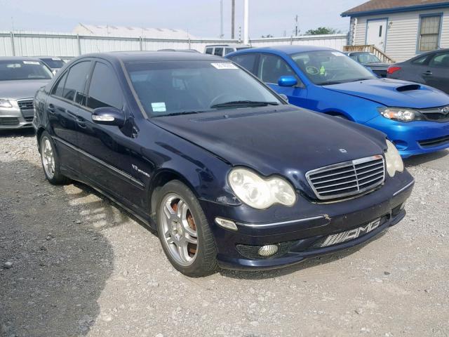 WDBRF65J42F200288 - 2002 MERCEDES-BENZ C 32 AMG K BLUE photo 1