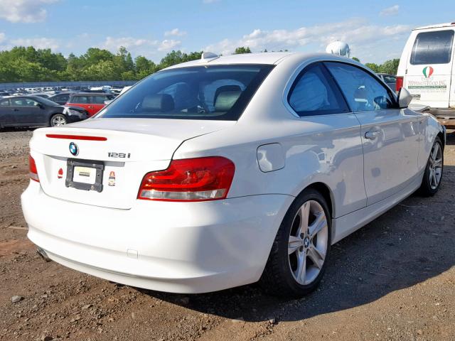 WBAUP7C53DVP24798 - 2013 BMW 128 I WHITE photo 4