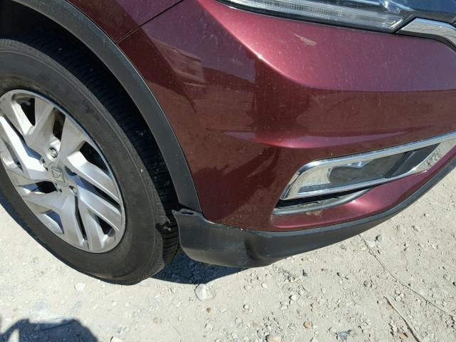 2HKRM4H70FH686217 - 2015 HONDA CR-V EXL RED photo 9