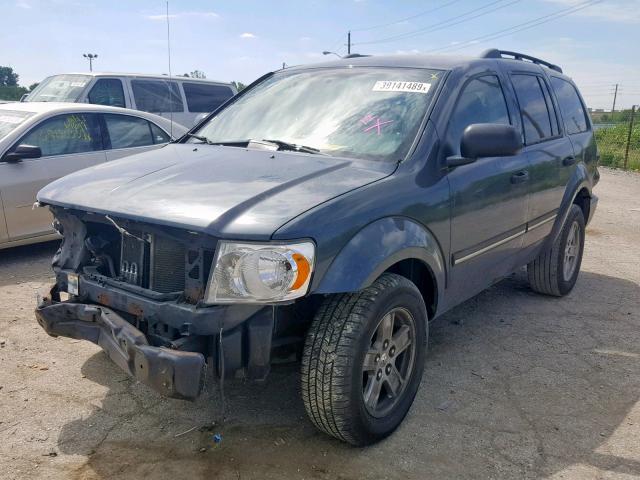 1D8HB48NX8F117096 - 2008 DODGE DURANGO SL BLACK photo 2