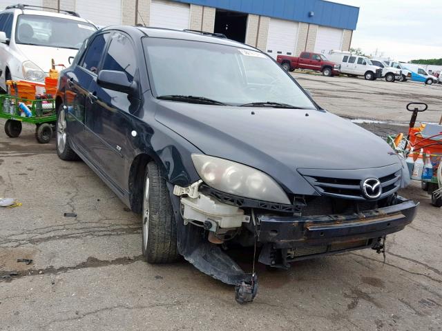 JM1BK343751288450 - 2005 MAZDA 3 HATCHBAC BLACK photo 1