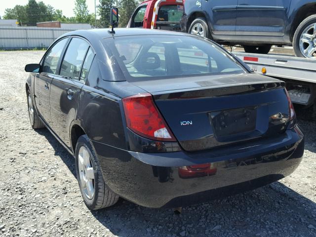 1G8AJ55F46Z102055 - 2006 SATURN ION BLACK photo 3