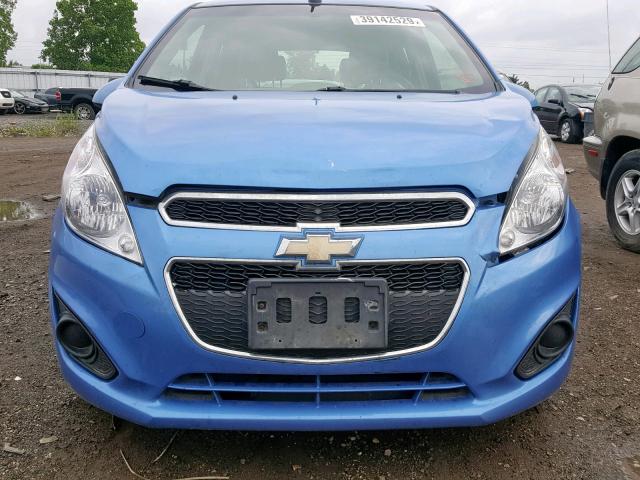 KL8CD6S95DC616399 - 2013 CHEVROLET SPARK 1LT BLUE photo 9