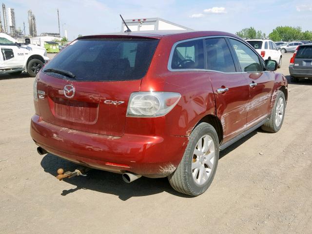 JM3ER293070163544 - 2007 MAZDA CX-7 RED photo 4