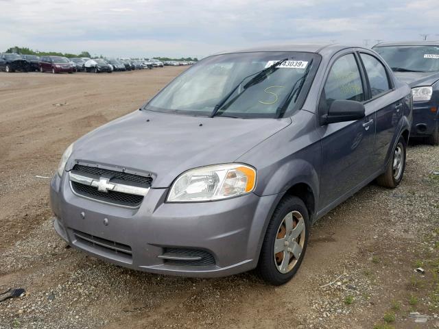 KL1TD5DE9BB124612 - 2011 CHEVROLET AVEO LS GRAY photo 2