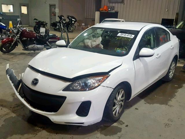 JM1BL1V87C1649779 - 2012 MAZDA 3 I WHITE photo 2