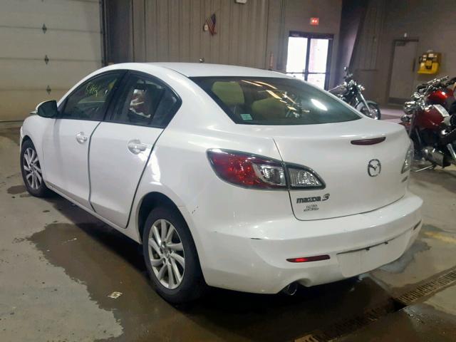 JM1BL1V87C1649779 - 2012 MAZDA 3 I WHITE photo 3