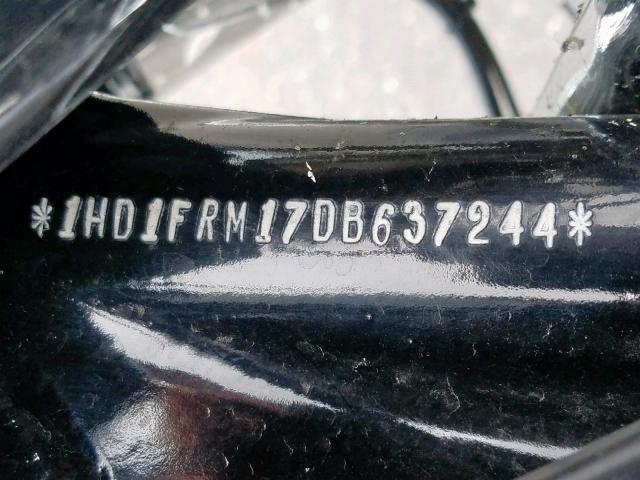 1HD1FRM17DB637244 - 2013 HARLEY-DAVIDSON FLHRC ROAD BLACK photo 10