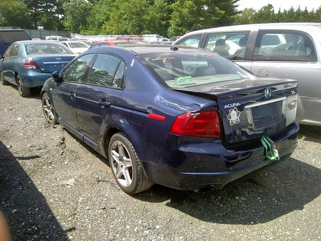 19UUA66226A021396 - 2006 ACURA 3.2TL BLUE photo 3