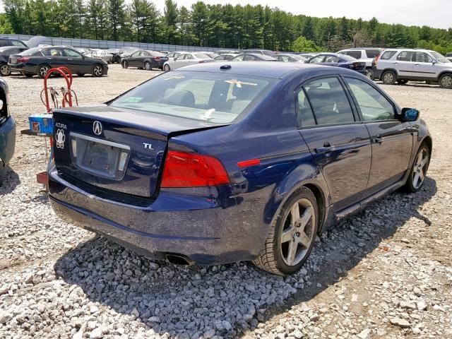 19UUA66226A021396 - 2006 ACURA 3.2TL BLUE photo 4