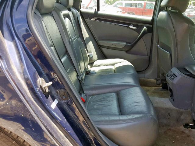 19UUA66226A021396 - 2006 ACURA 3.2TL BLUE photo 6