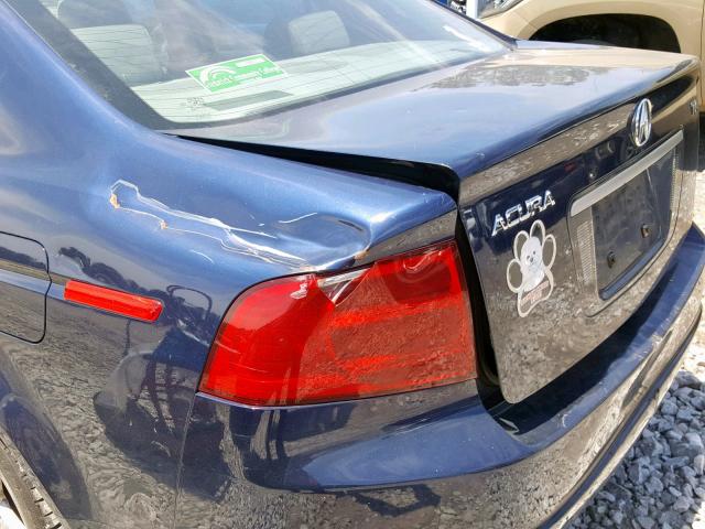 19UUA66226A021396 - 2006 ACURA 3.2TL BLUE photo 9