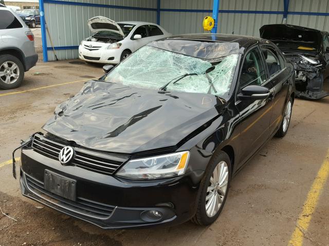 3VWLX7AJ4DM432258 - 2013 VOLKSWAGEN JETTA SEL BLACK photo 2