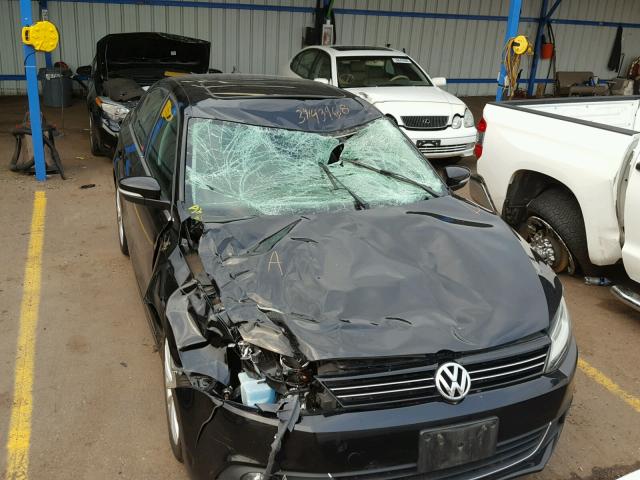 3VWLX7AJ4DM432258 - 2013 VOLKSWAGEN JETTA SEL BLACK photo 9