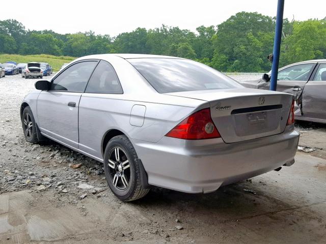 1HGEM22114L070074 - 2004 HONDA CIVIC DX V SILVER photo 3