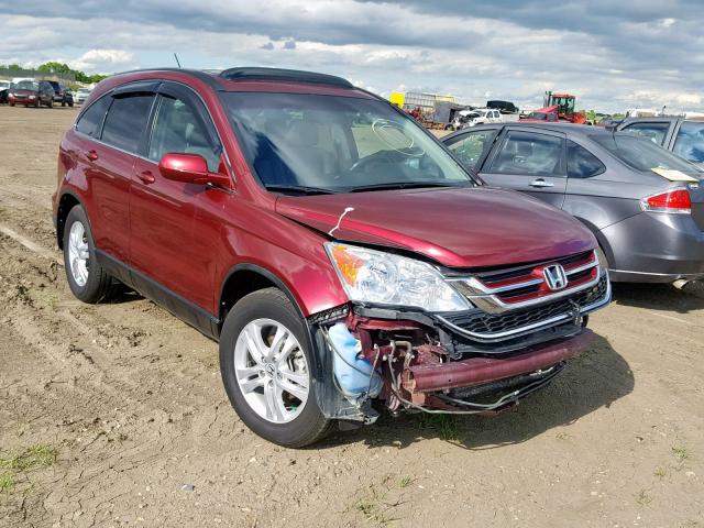 5J6RE4H72BL035278 - 2011 HONDA CR-V EXL BURGUNDY photo 1