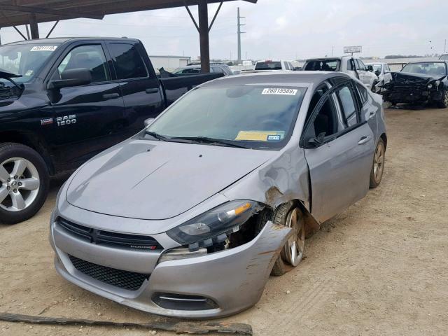 1C3CDFBB5GD689821 - 2016 DODGE DART SXT GRAY photo 2